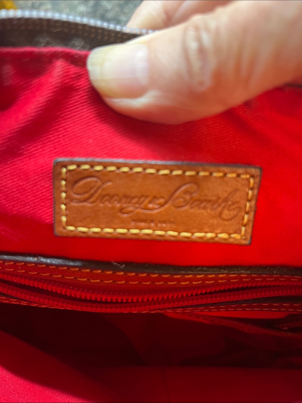 Dooney & Bourke Grey Nylon Crossbody Bag DAMAGED - Picture 8 of 16